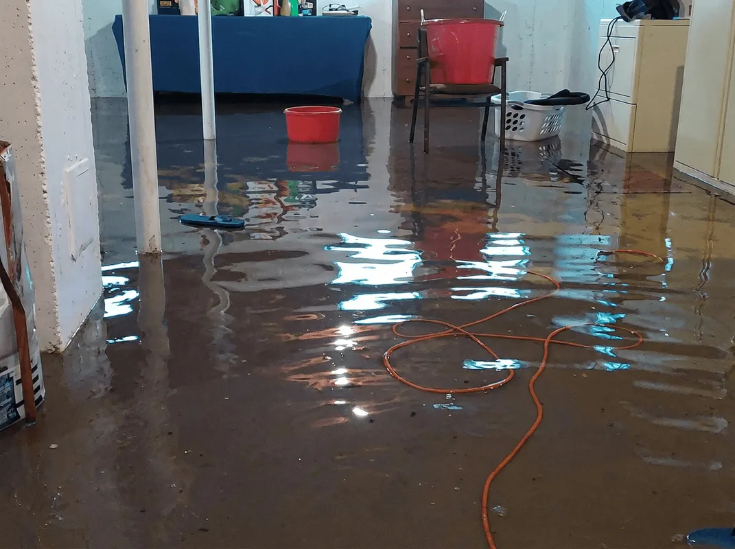 Basement with boiler, cabinets and washing machine completely flooded in Nashville, TN