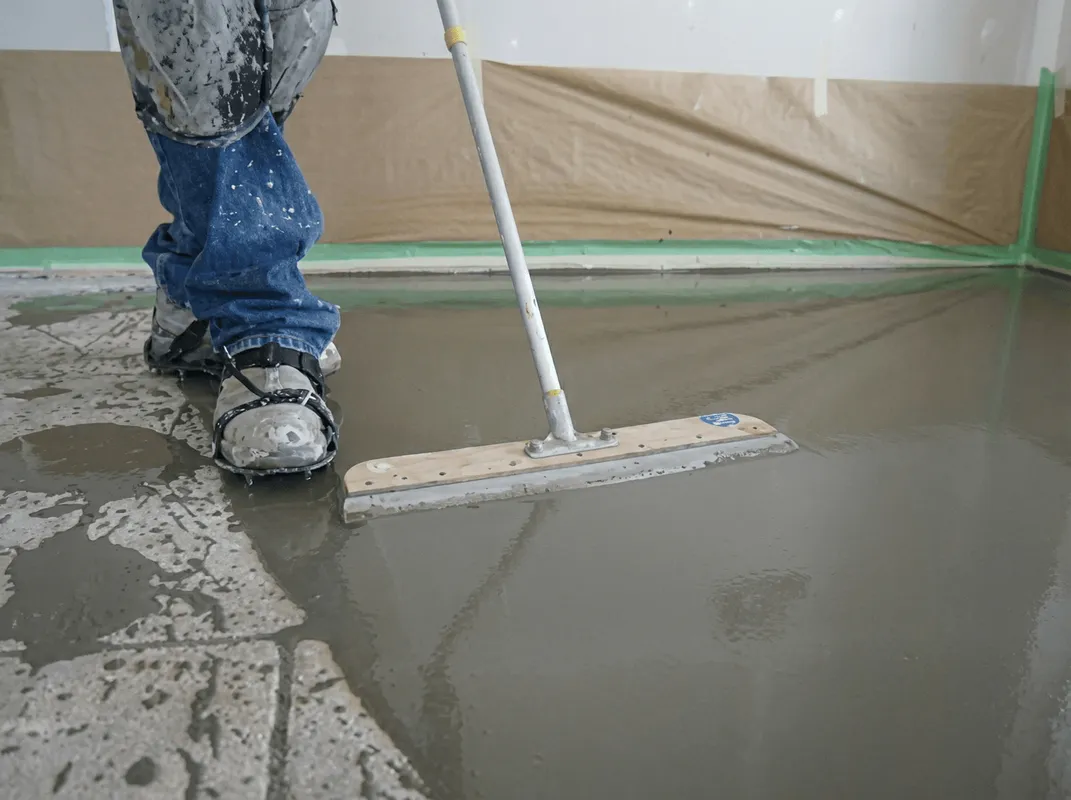 Uneven floor being professionally repaired in Nashville, TN